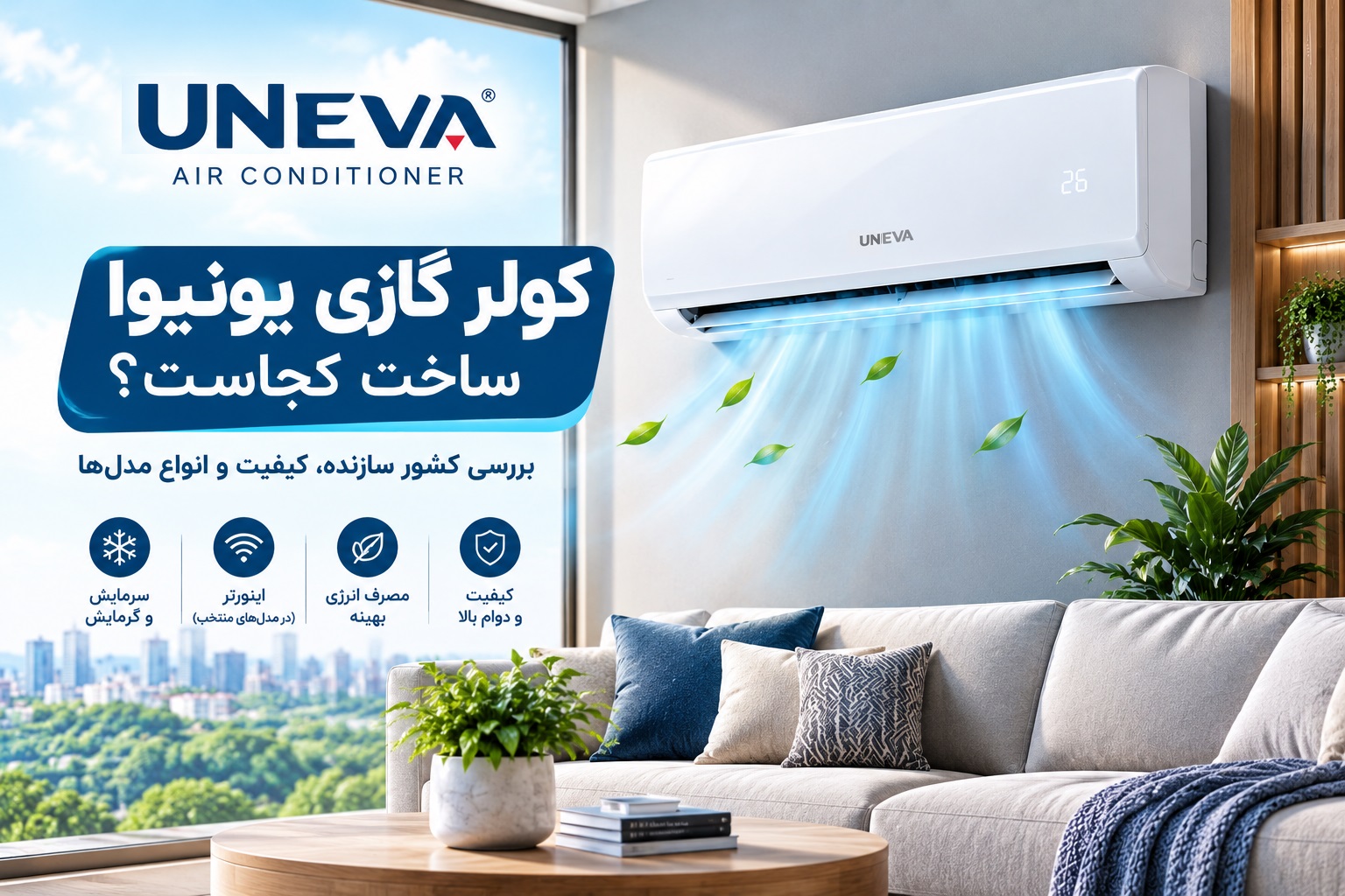 بررسی کشور سازنده و کیفیت کولر گازی یونیوا